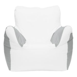 armchair white and grey